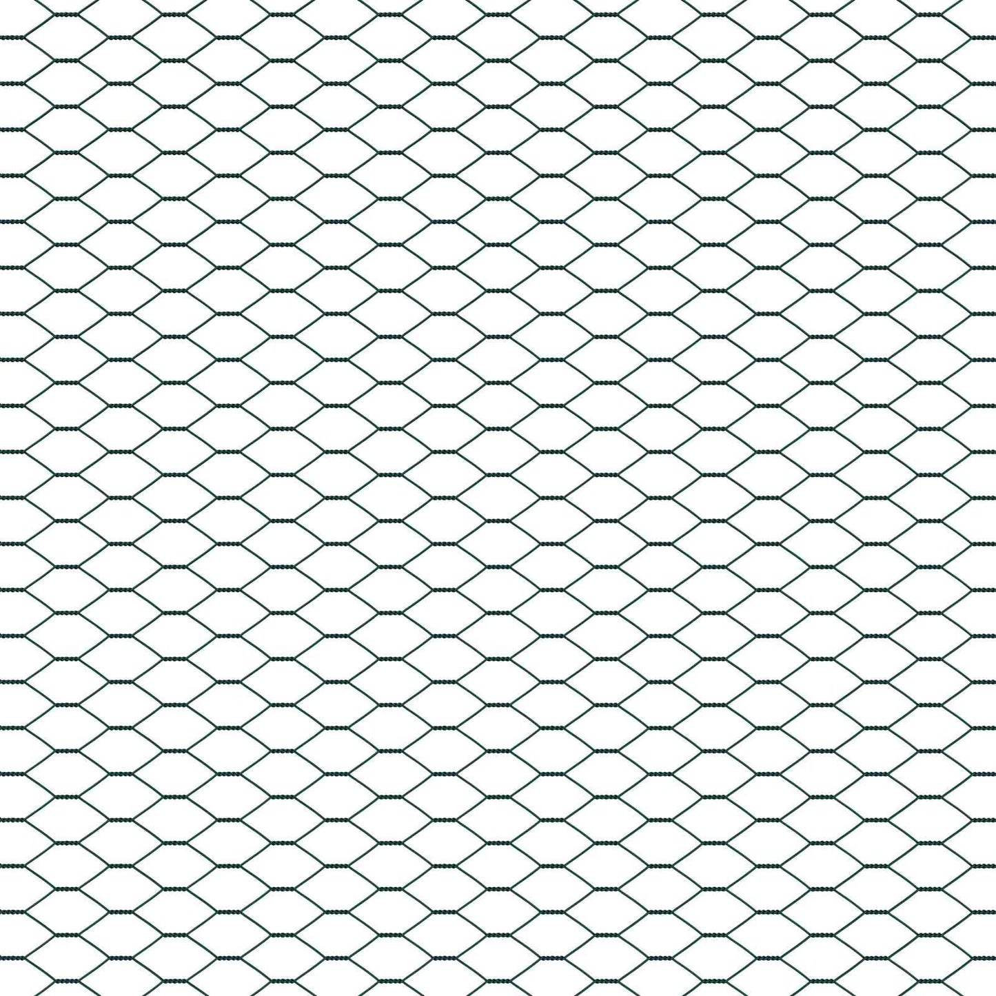 Hexagon Fence Green 1.2 x 10 m PVC