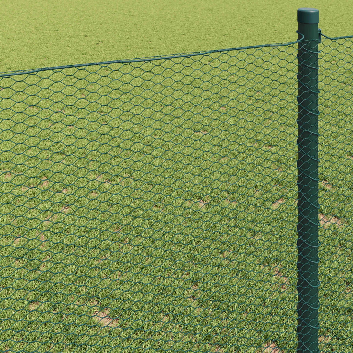 Hexagon Fence Green 1.2 x 10 m PVC