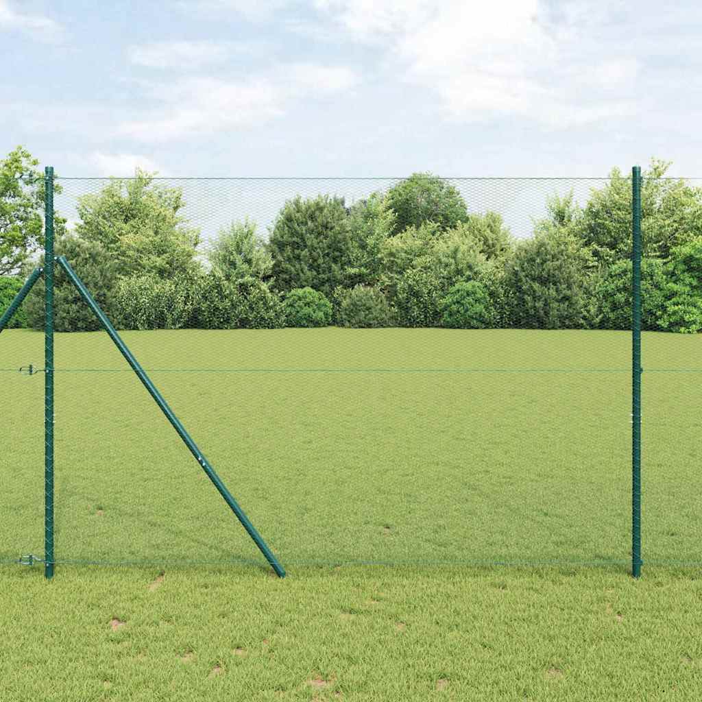 Hexagon Fence Green 1.5 x 10 m PVC