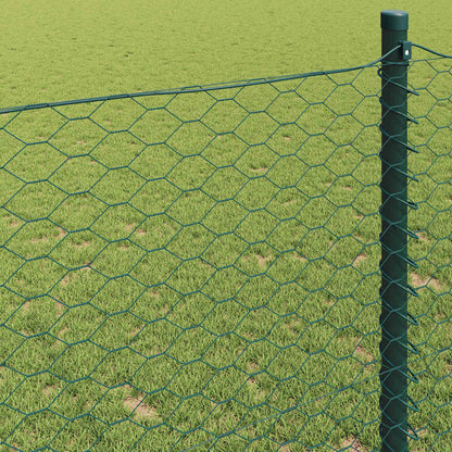 Hexagon Fence Green 0.6 x 25 m PVC