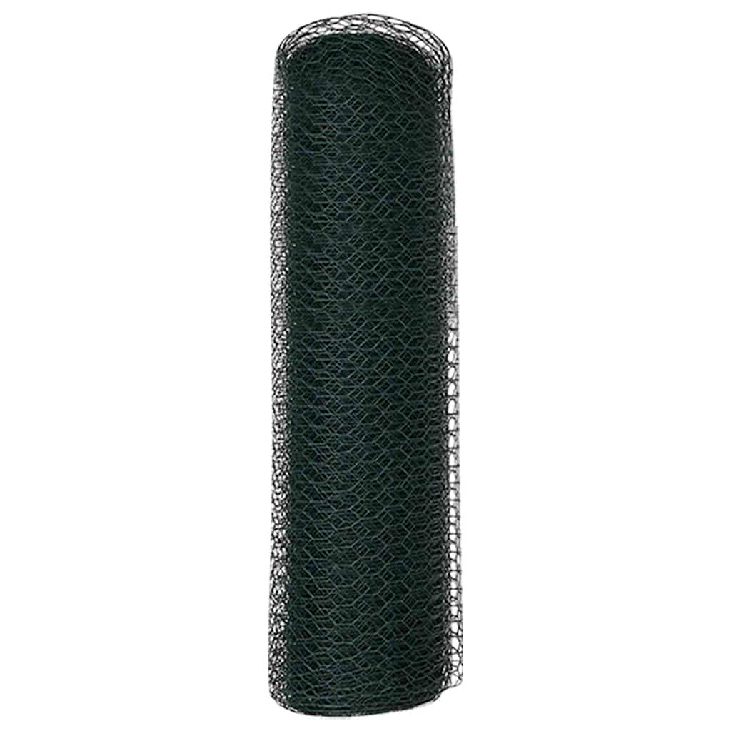 Hexagon Fence Green 0.8 x 25 m PVC
