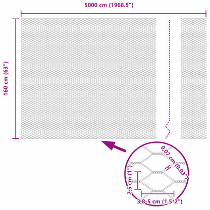 Hexagon Fence Green 1.6 x 50 m PVC