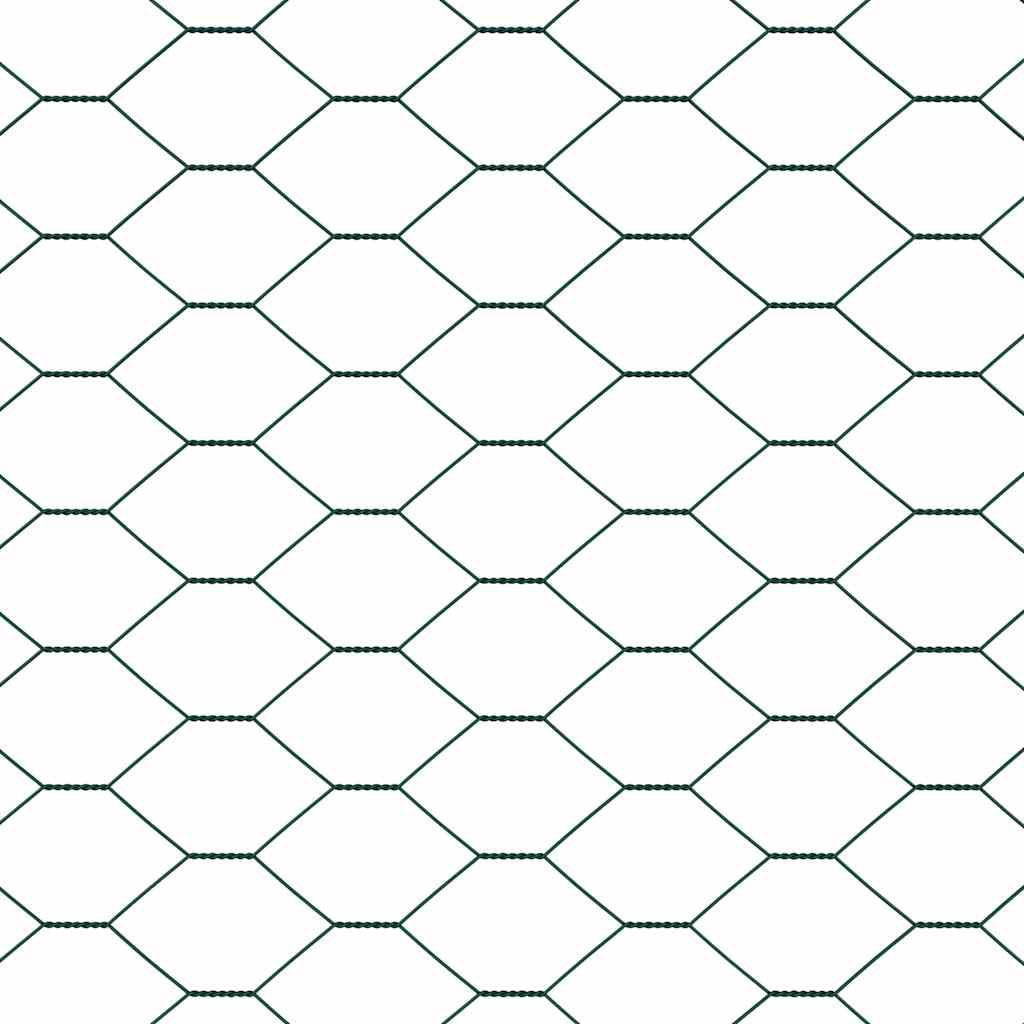 Hexagon Fence 0.4 x 100 m PVC Green