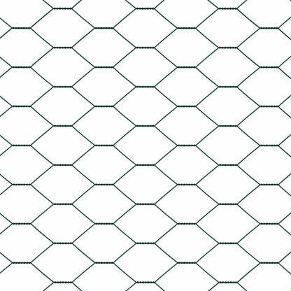 Hexagon Fence 0.4 x 100 m PVC Green