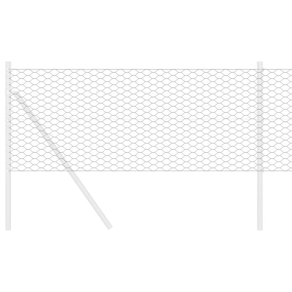 Hexagon Fence Grey 0.8 x 10 m PVC