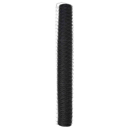 Hexagon Fence Grey 1 x 10 m PVC