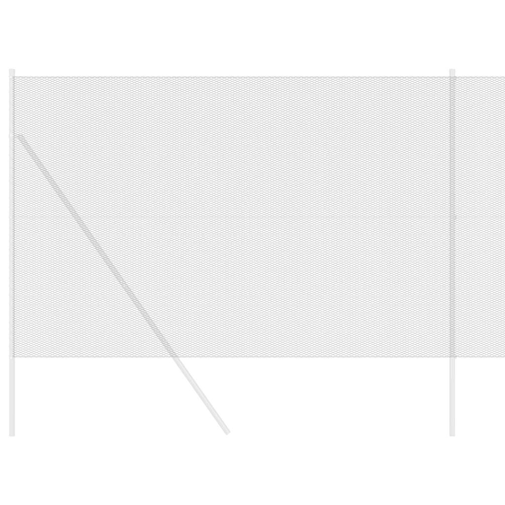 Hexagon Fence Grey 1.5 x 10 m PVC