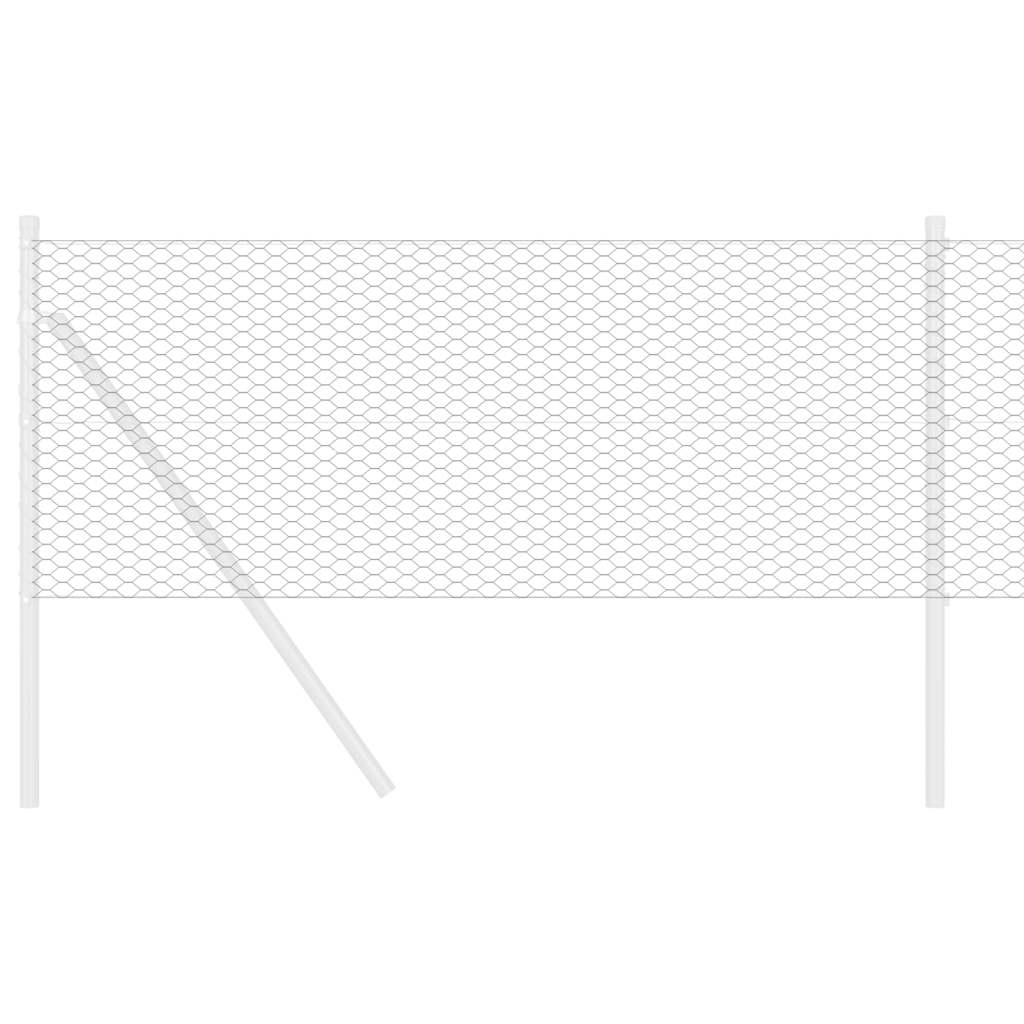 Hexagon Fence Grey 0.8 x 25 m PVC
