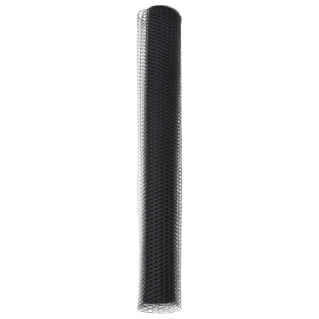 Hexagon Fence Grey 1.4 x 50 m PVC