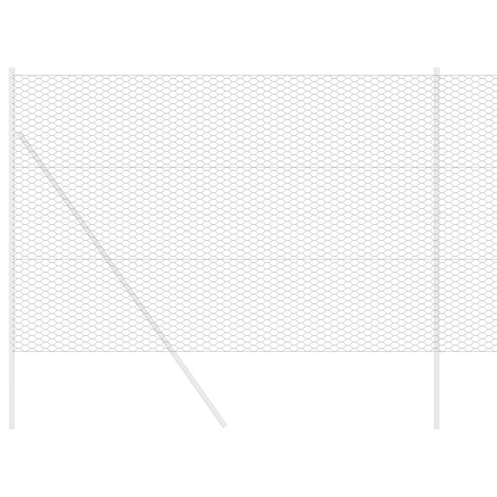 Hexagon Fence Grey 1.6 x 100 m PVC