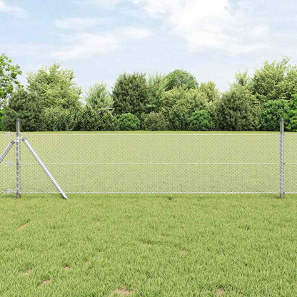 Hexagon Fence Silver 0.4 x 10 m Galvanised steel