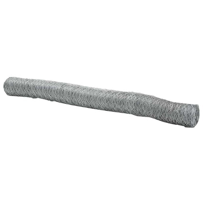 Hexagon Fence Silver 1 x 10 m Galvanised steel