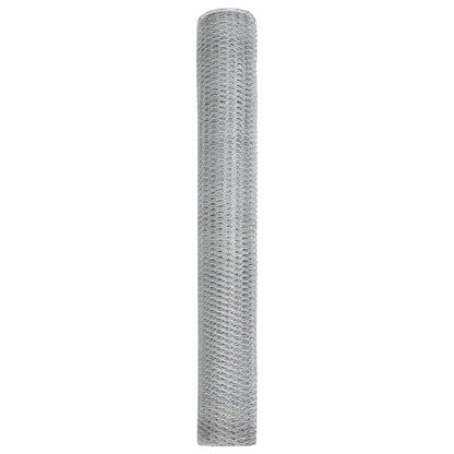 Hexagon Fence Silver 1.2 x 10 m Galvanised steel