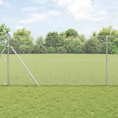 Hexagon Fence Silver 1.4 x 10 m Galvanised steel