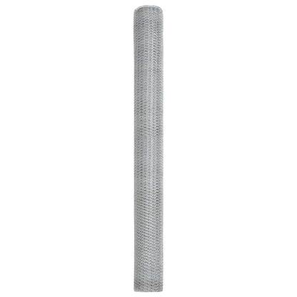 Hexagon Fence Silver 1.5 x 10 m Galvanised steel