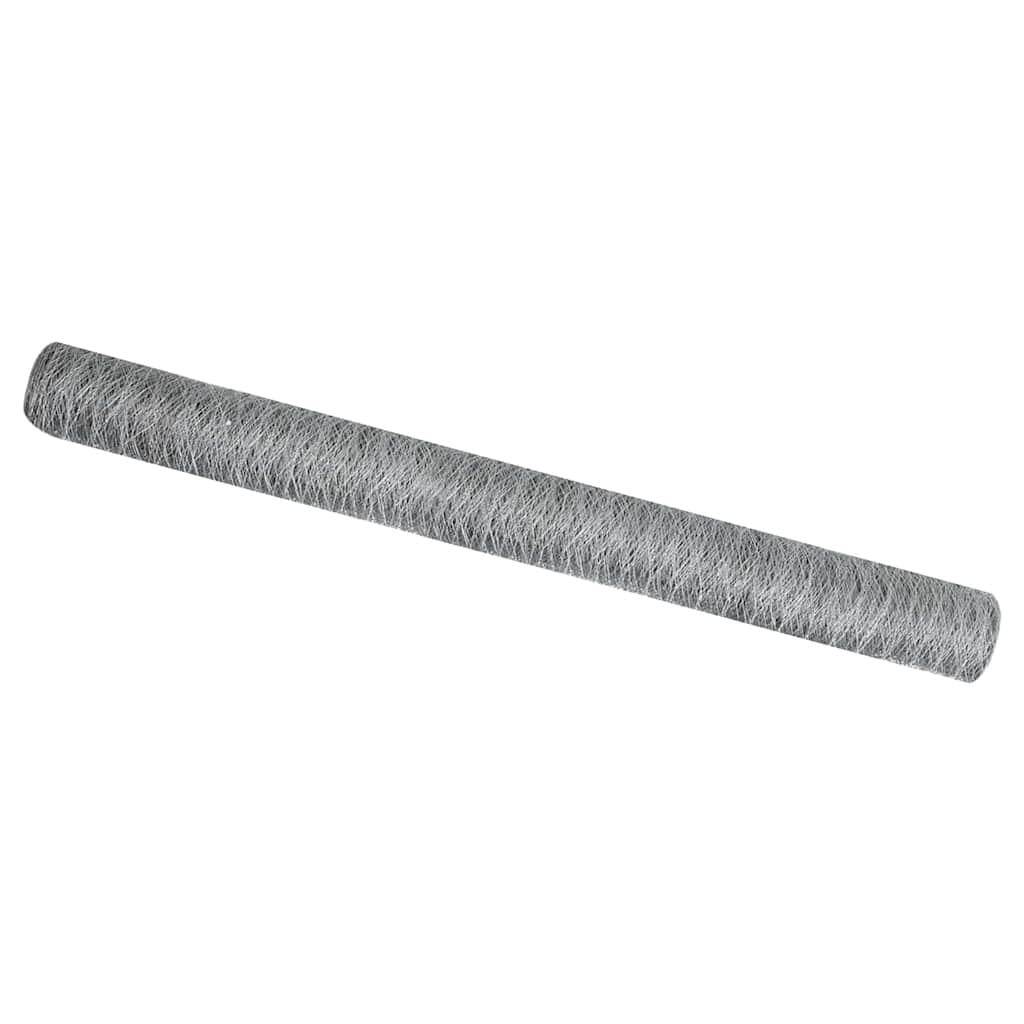 Hexagon Fence Silver 1.5 x 10 m Galvanised steel