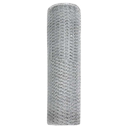 Hexagon Fence Silver 0.4 x 50 m Galvanised steel
