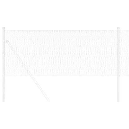 Hexagon Fence Silver 0.4 x 50 m Galvanised steel