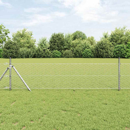 Hexagon Fence Silver 0.4 x 50 m Galvanised steel
