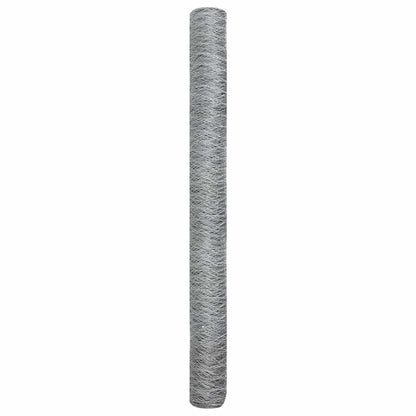 Hexagon Fence Silver 1.6 x 50 m Galvanised steel