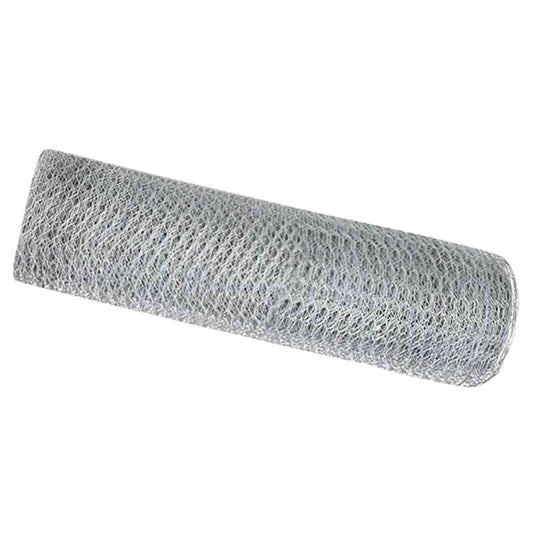 Hexagon Fence 0.6 x 100 m Galvanised steel Silver