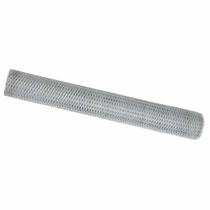 Hexagon Fence Silver 1 x 100 m Galvanised steel