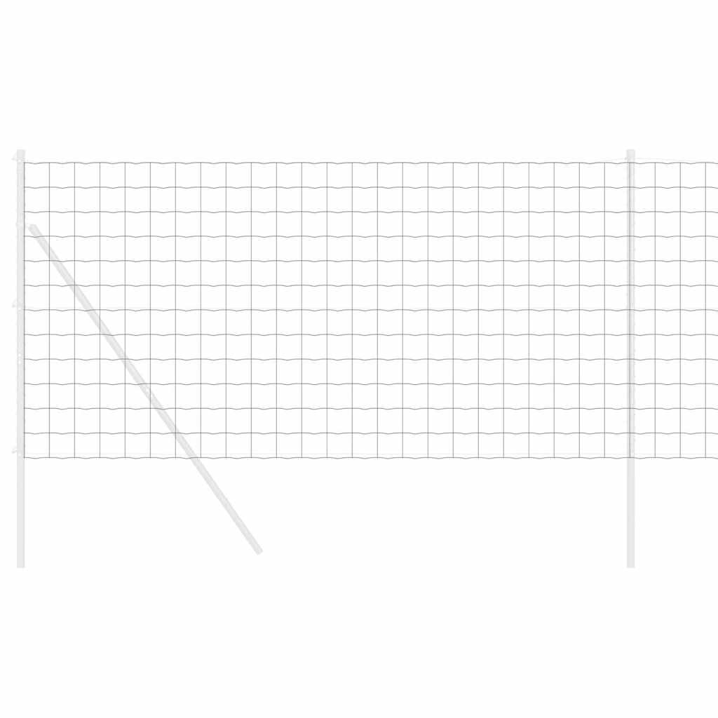 Hexagon Fence Silver 1 x 100 m Galvanised steel
