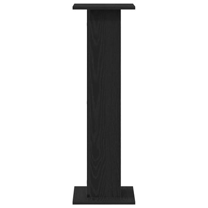 Plant Stand 2 pcs Black Oak 30 x 30 x 95 cm Engineered wood