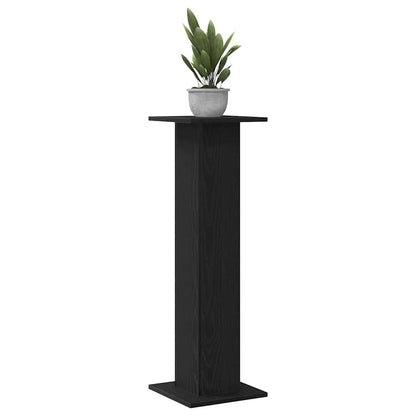 Plant Stand 2 pcs Black Oak 30 x 30 x 95 cm Engineered wood