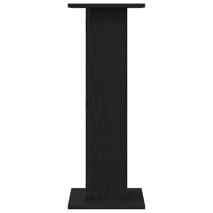 Plant Stand 2 pcs Black Oak 30 x 30 x 80 cm Engineered wood