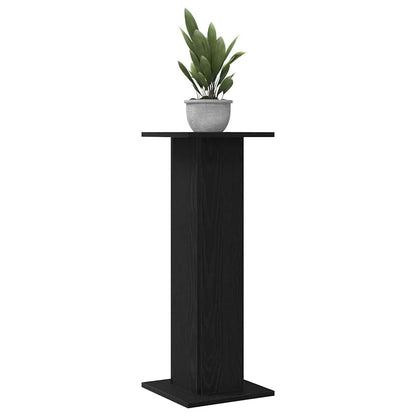Plant Stand 2 pcs Black Oak 30 x 30 x 80 cm Engineered wood