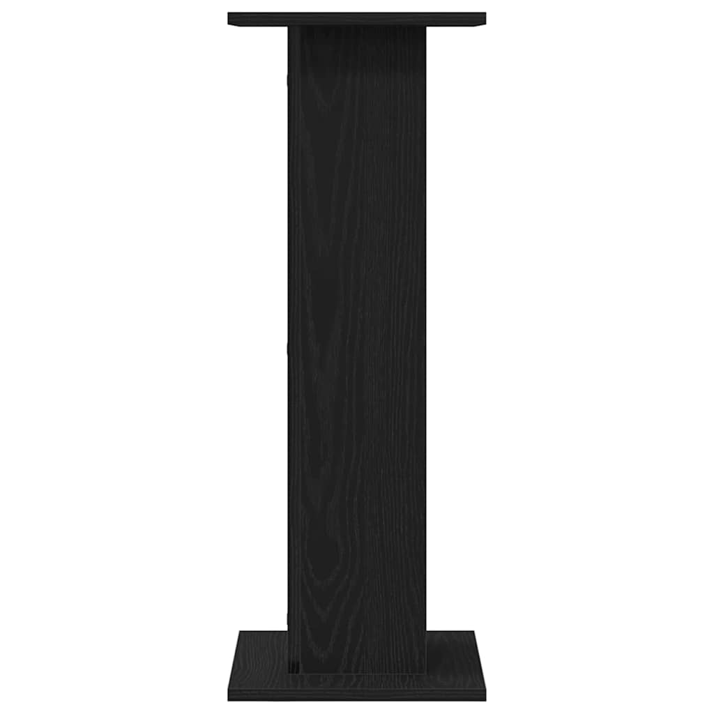 Plant Stand 2 pcs Black Oak 30 x 30 x 80 cm Engineered wood