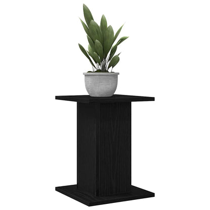 Plant Stand 2 pcs Black Oak 30 x 30 x 40 cm Engineered wood