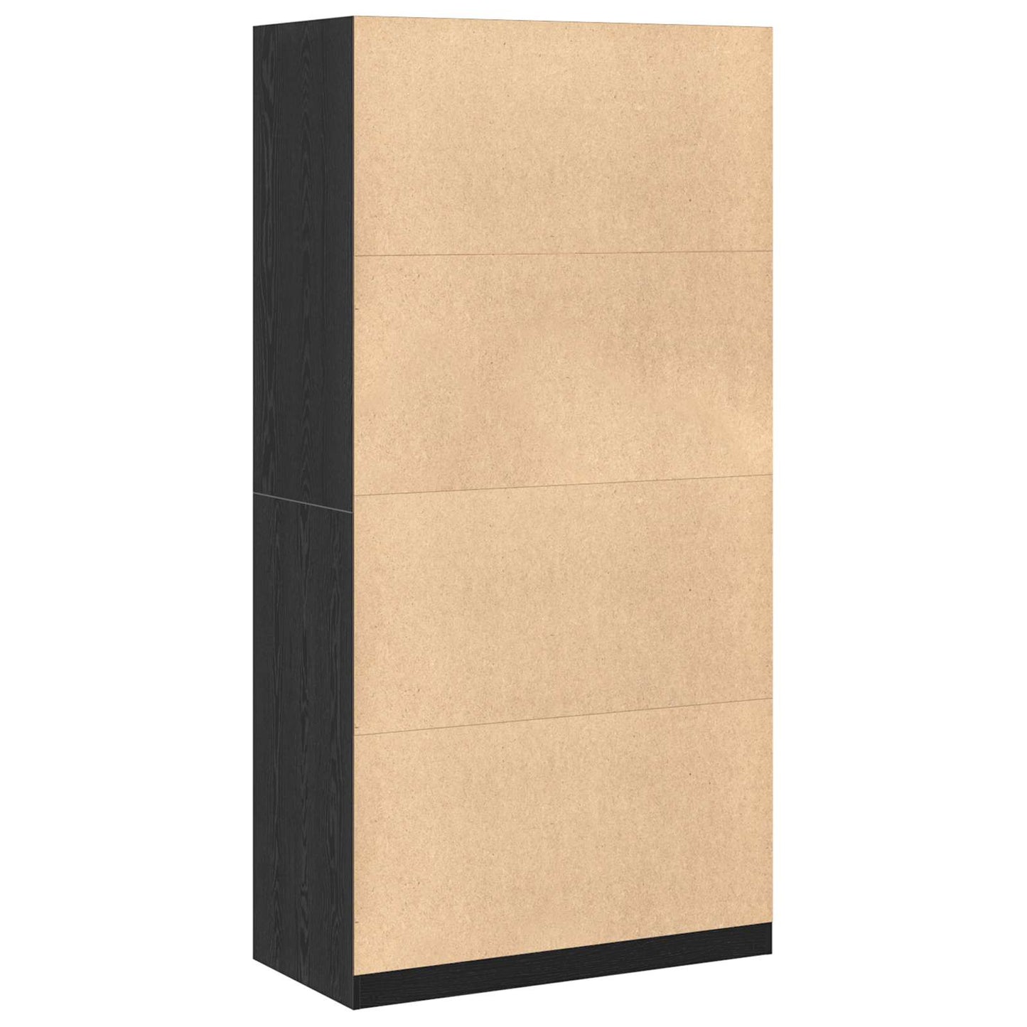 Wardrobe Black Oak 100 x 50 x 200 cm Engineered Wood