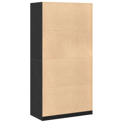 Wardrobe Black Oak 100 x 50 x 200 cm Engineered Wood