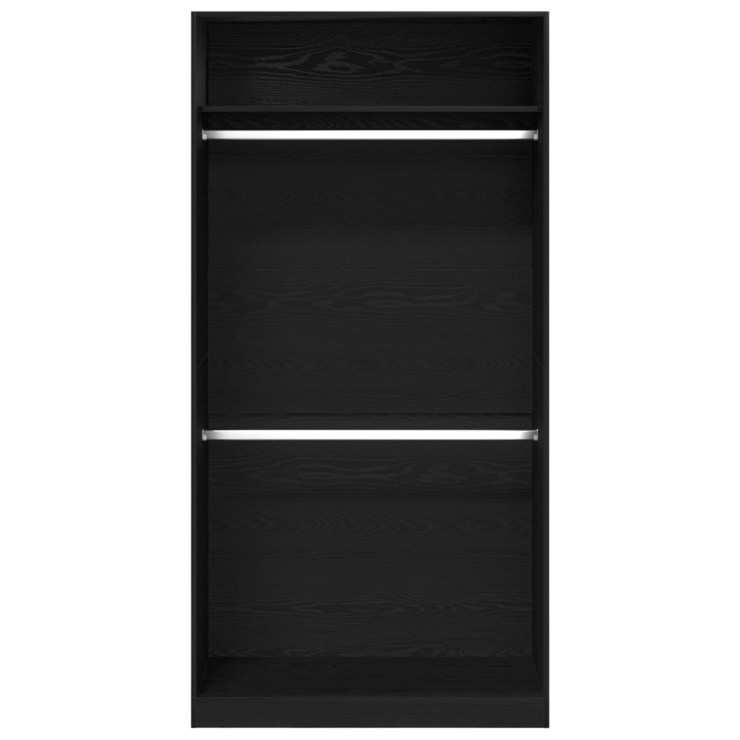 Wardrobe Black Oak 100 x 50 x 200 cm Engineered Wood