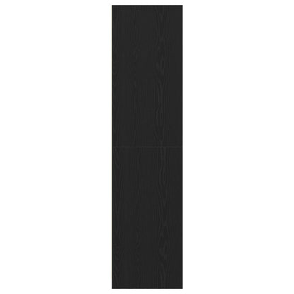 Wardrobe with Shelf Black Oak 30 x 50 x 200 cm Engineered Wood