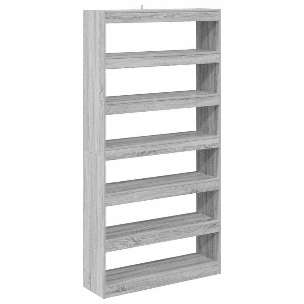 Book Cabinet 6-Tier 100 x 30 x 198 cm Engineered Wood