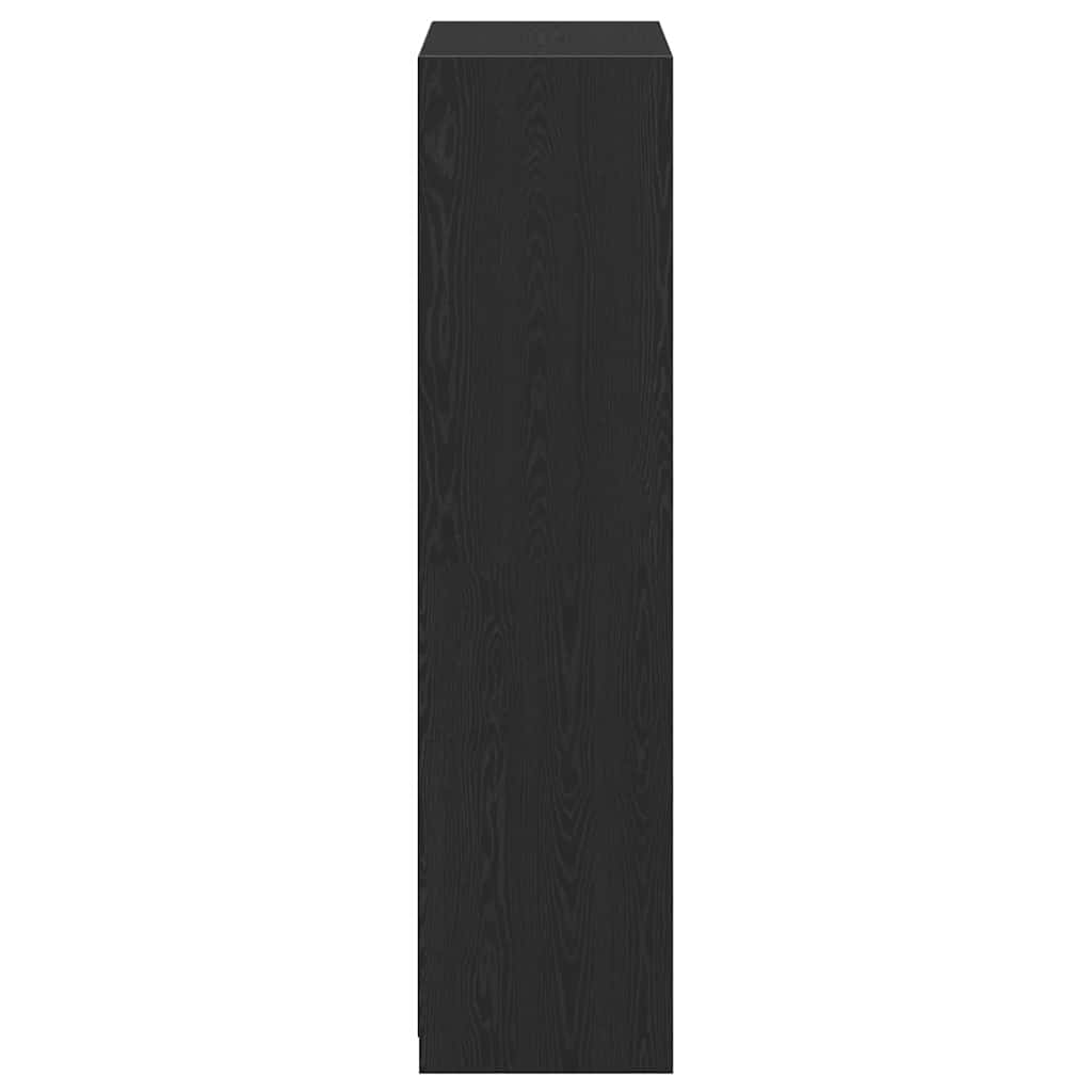 Wardrobe Black Oak 80 x 50 x 200 cm Engineered Wood