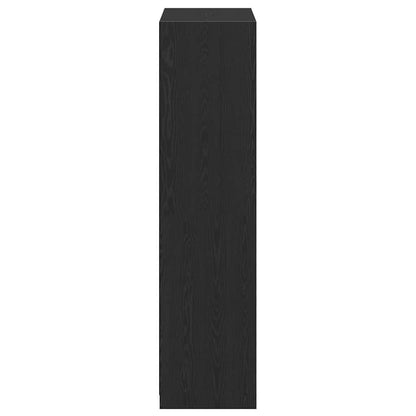 Wardrobe Black Oak 80 x 50 x 200 cm Engineered Wood