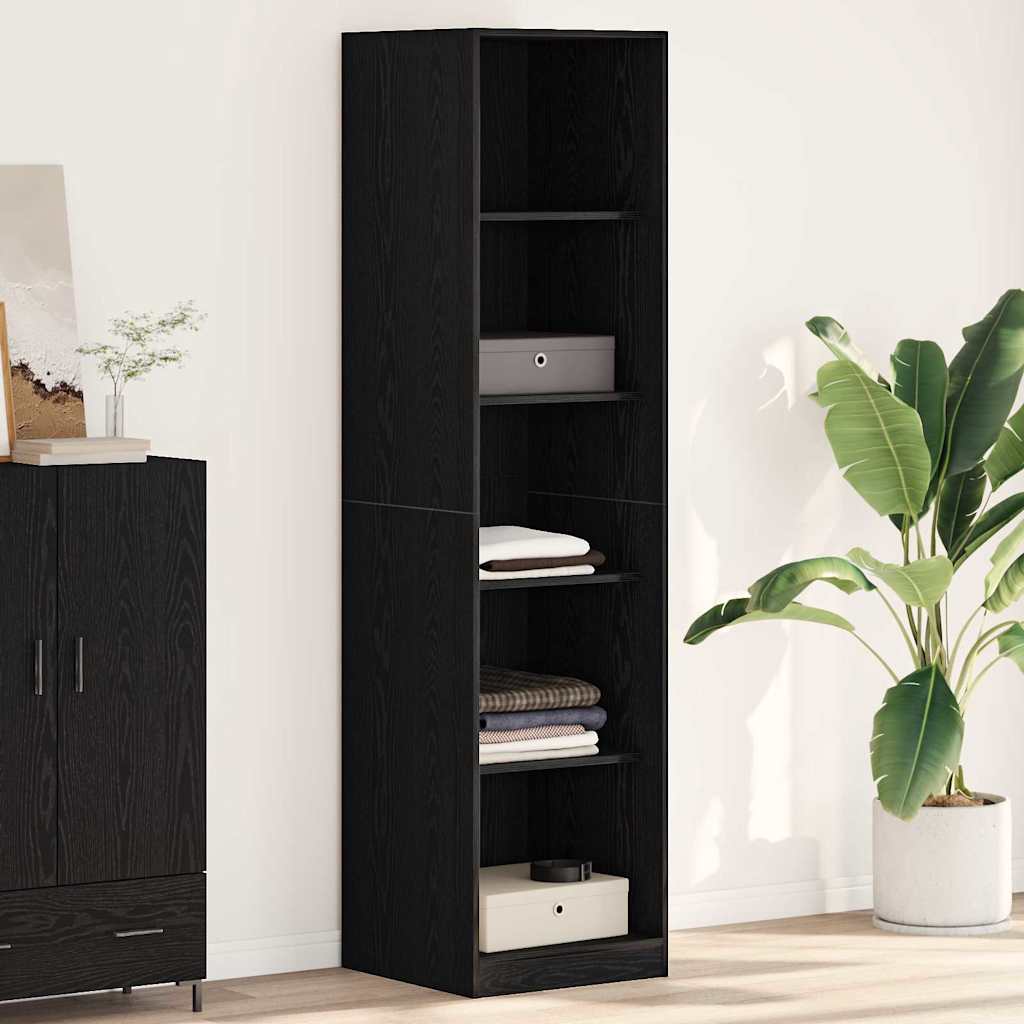 Wardrobe Black Oak 50 x 50 x 200 cm Engineered Wood
