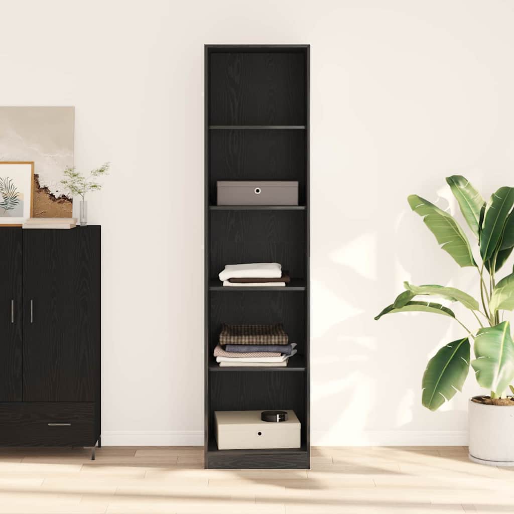 Wardrobe Black Oak 50 x 50 x 200 cm Engineered Wood