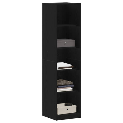 Wardrobe Black Oak 50 x 50 x 200 cm Engineered Wood