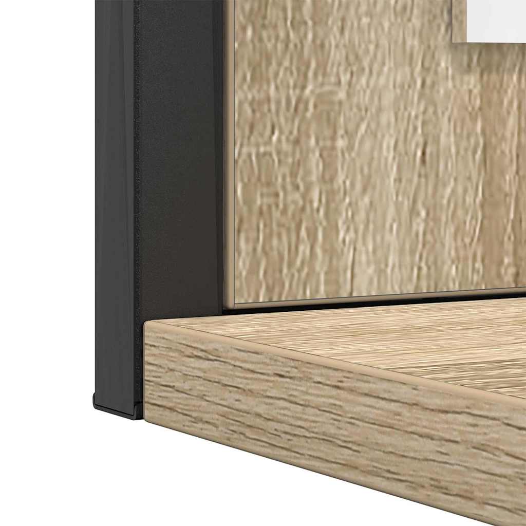 Bathroom Furniture Set with Shelf 3 pcs Brown Engineered wood