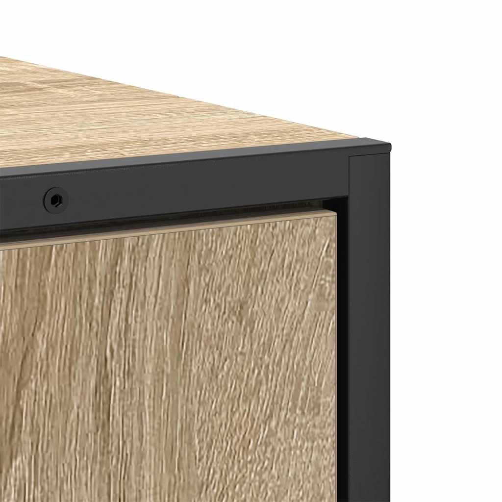 Bathroom Furniture Set with Shelf 3 pcs Brown Engineered wood
