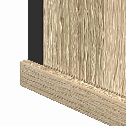 Bathroom Furniture Set with Shelf 3 pcs Brown Engineered wood