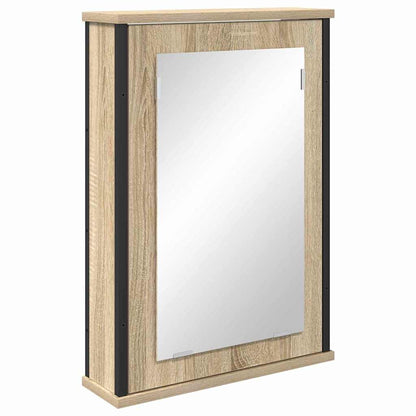 Bathroom Furniture Set with Shelf 3 pcs Brown Engineered wood