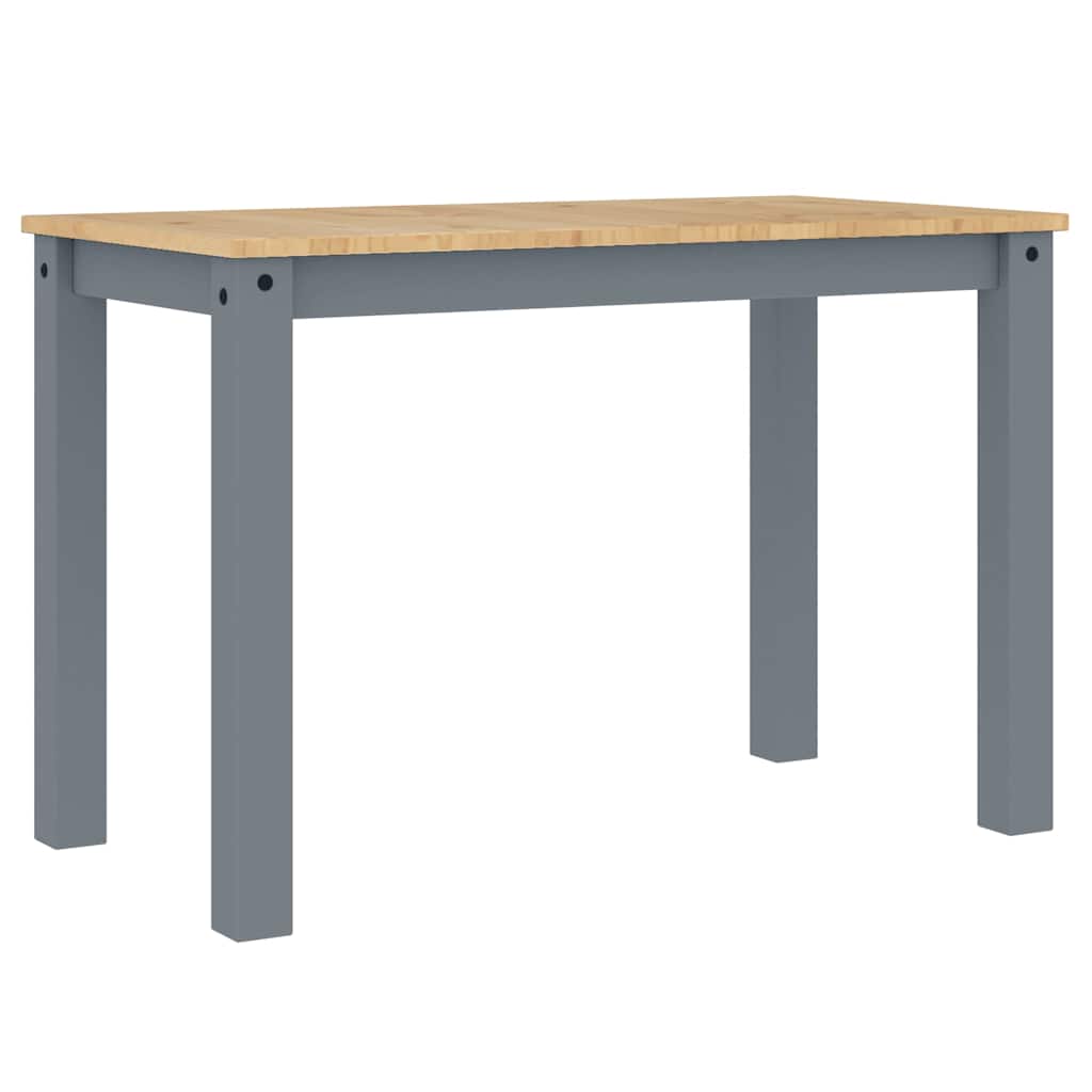 3 Piece Dining Set PANAMA Grey Solid Wood Pine
