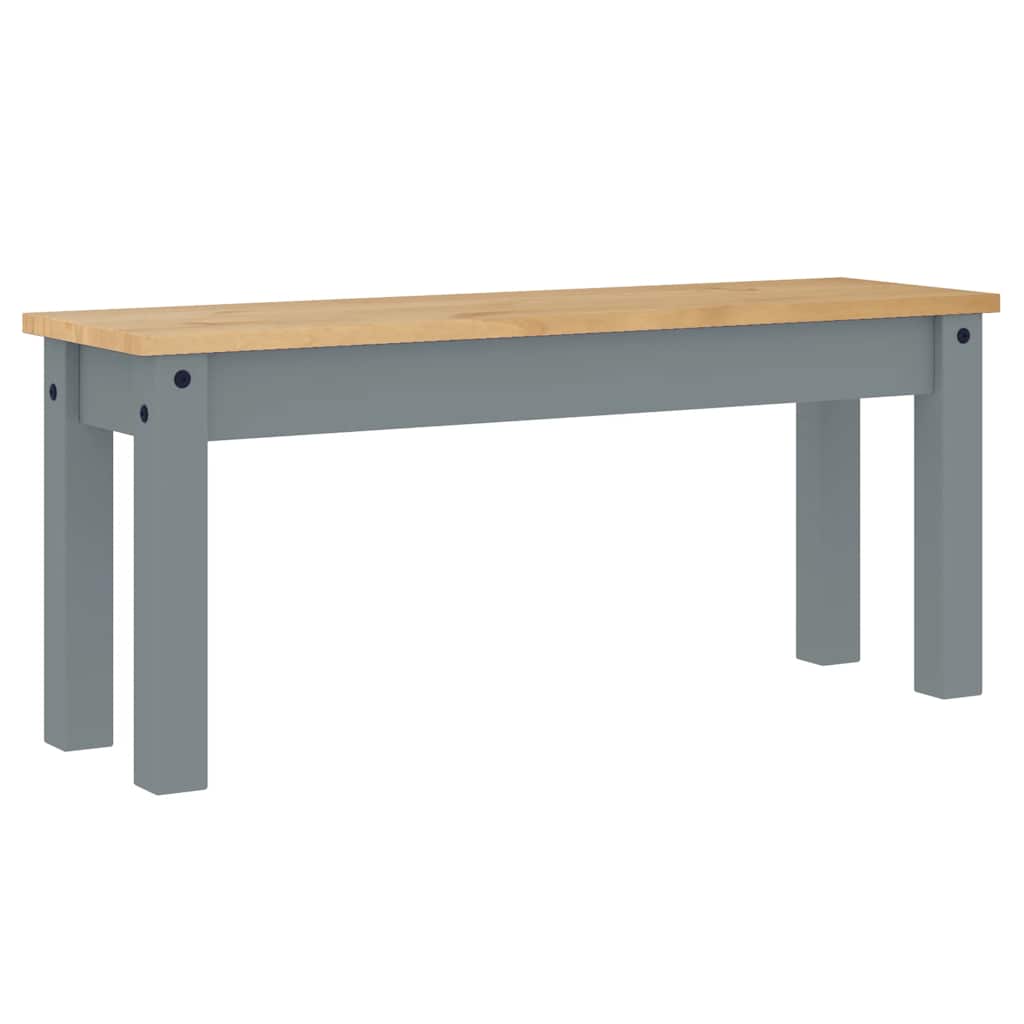 4 Piece Dining Set PANAMA Grey Solid Wood Pine