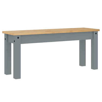 4 Piece Dining Set PANAMA Grey Solid Wood Pine